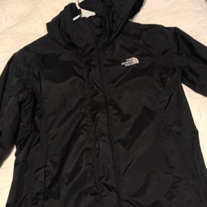 Womens med hyvent rain coat